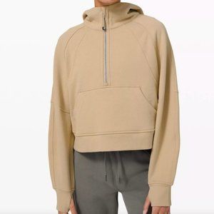 Scuba Oversized Half-Zip Hoodie - Trench